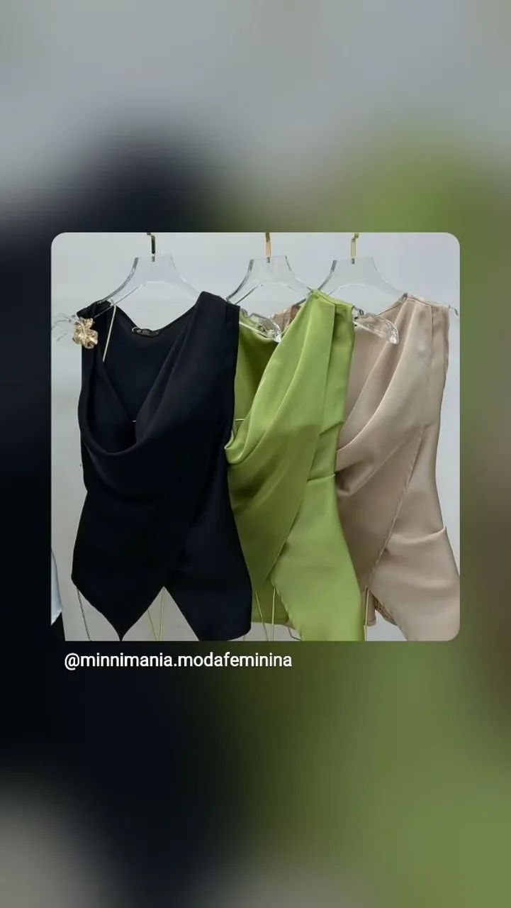 Blusa de cetim 