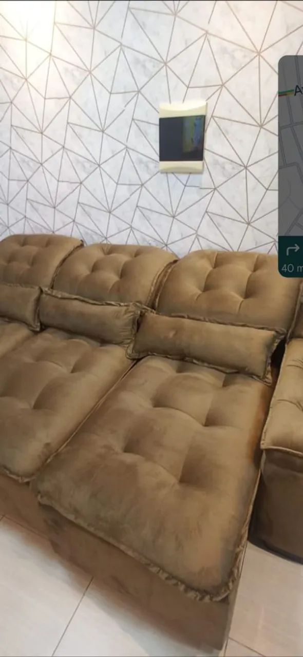 Sofá retrátil pronta entrega 