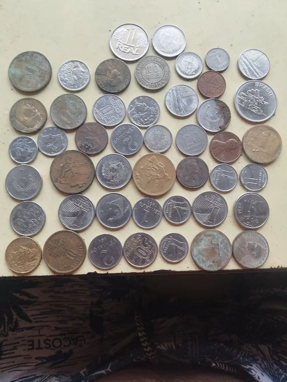 Coleção de moedas antigas 