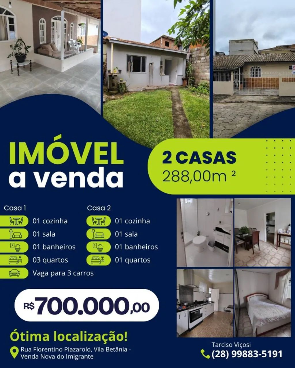 Vendo Lote com Duas Casas 