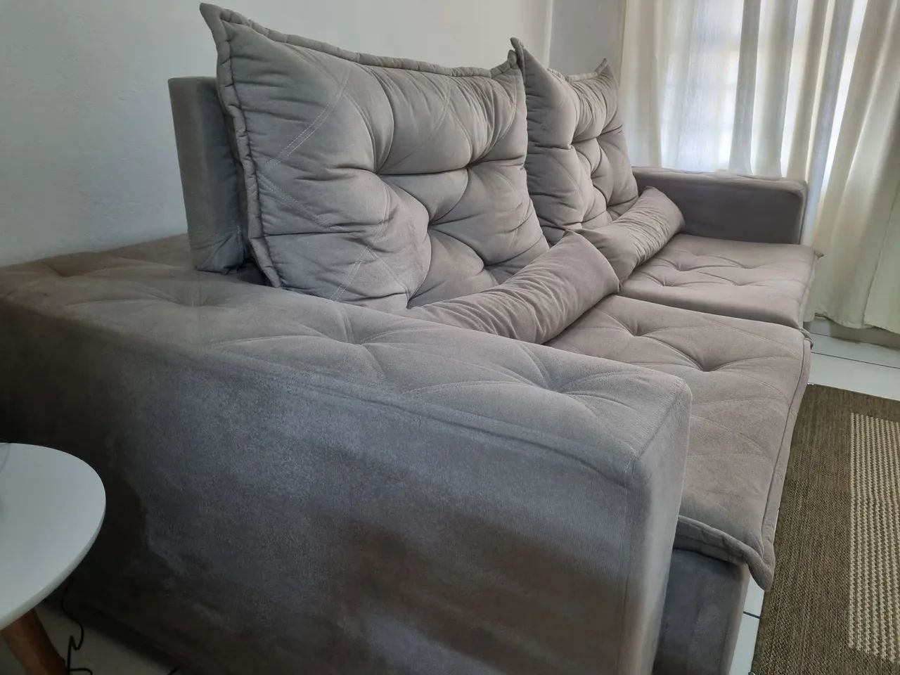 SOFÁ RETRÁTIL SUEDE 2,50m - Foto 2