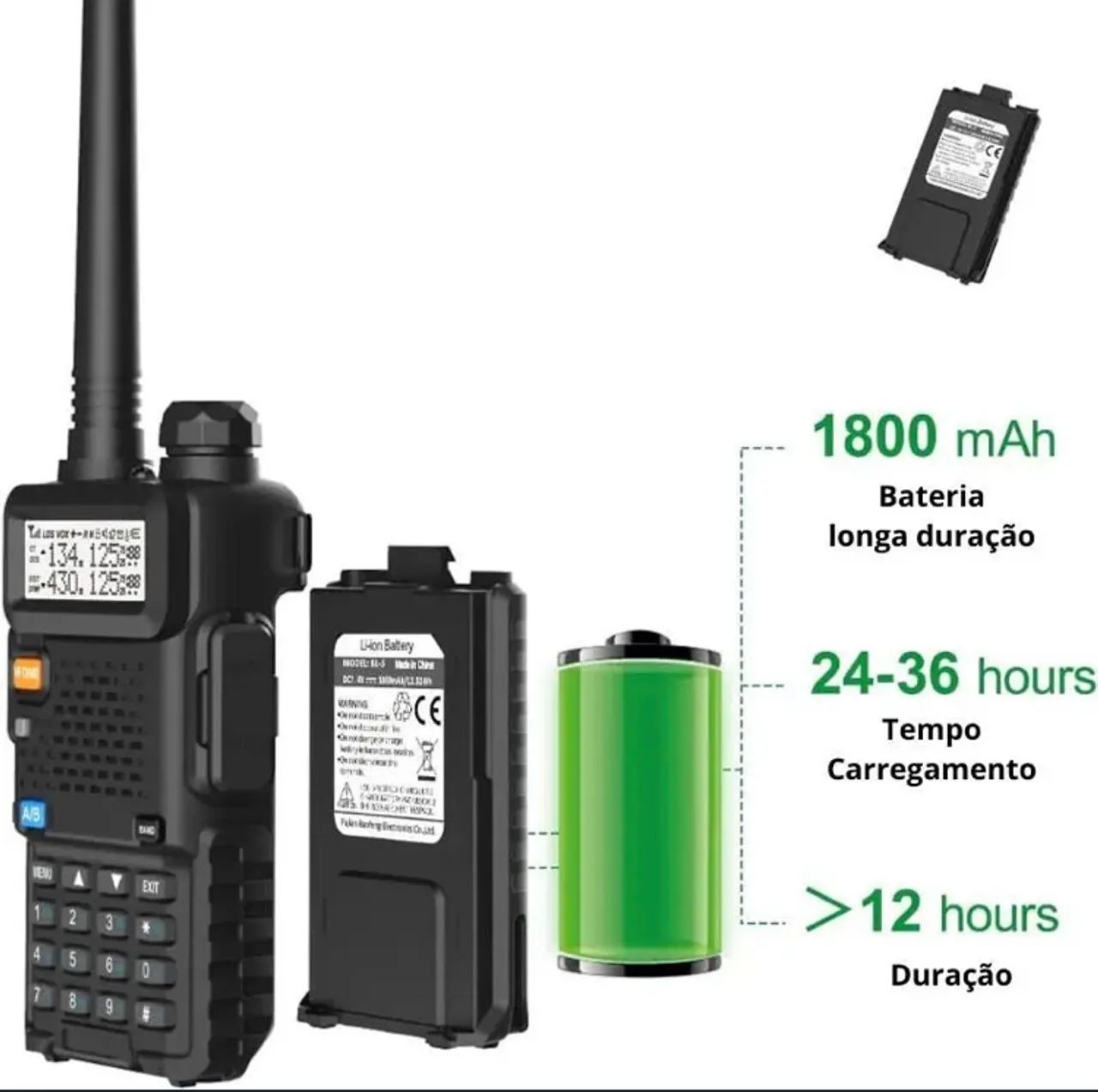 Rádio Comunicador Baofeng Uv-5r  - Foto 2