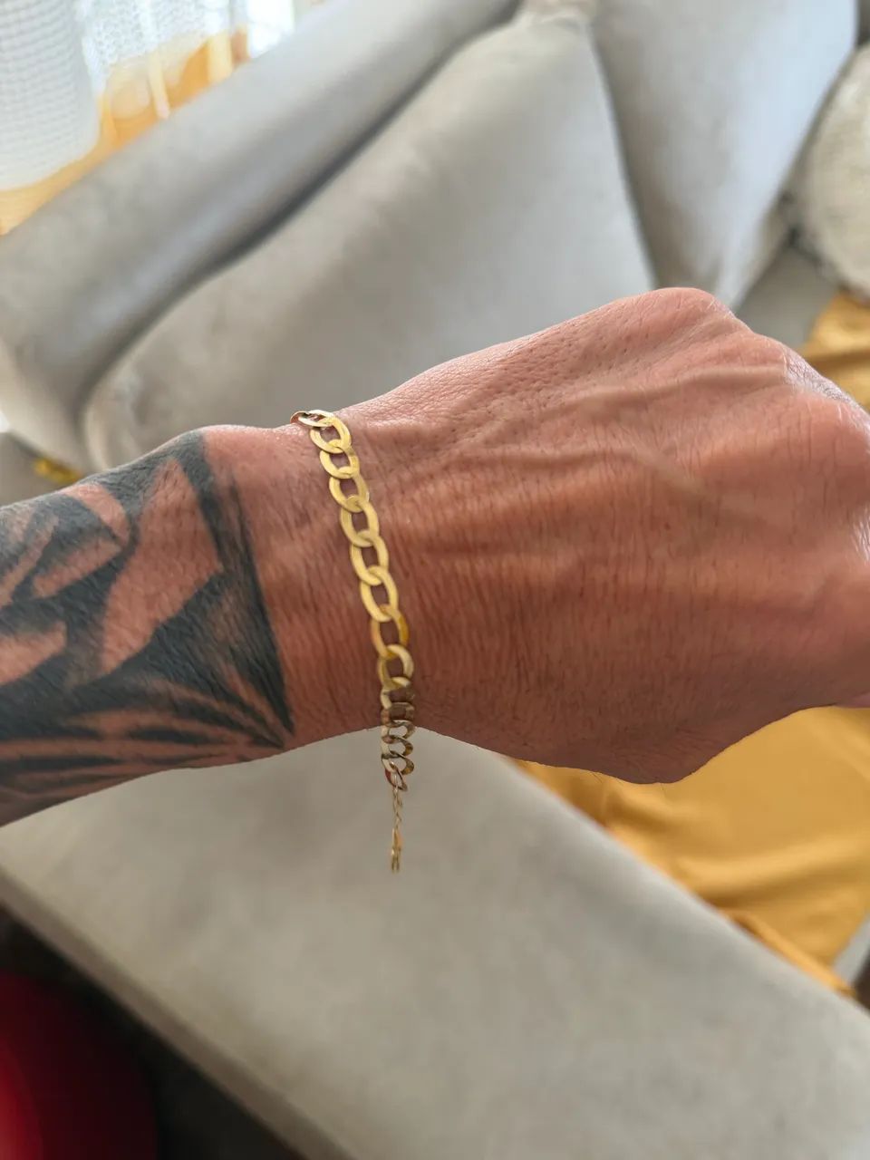 Pulseira de ouro 4 gramas semi nova valor 2200 - Foto 2