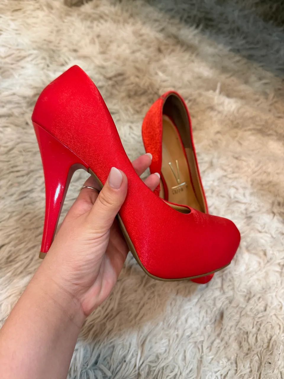 Sapato vizzano vermelho 
