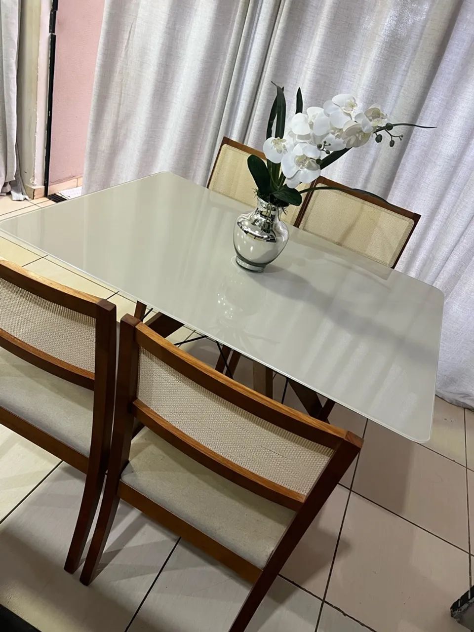 Mesa jantar 4 cadeiras