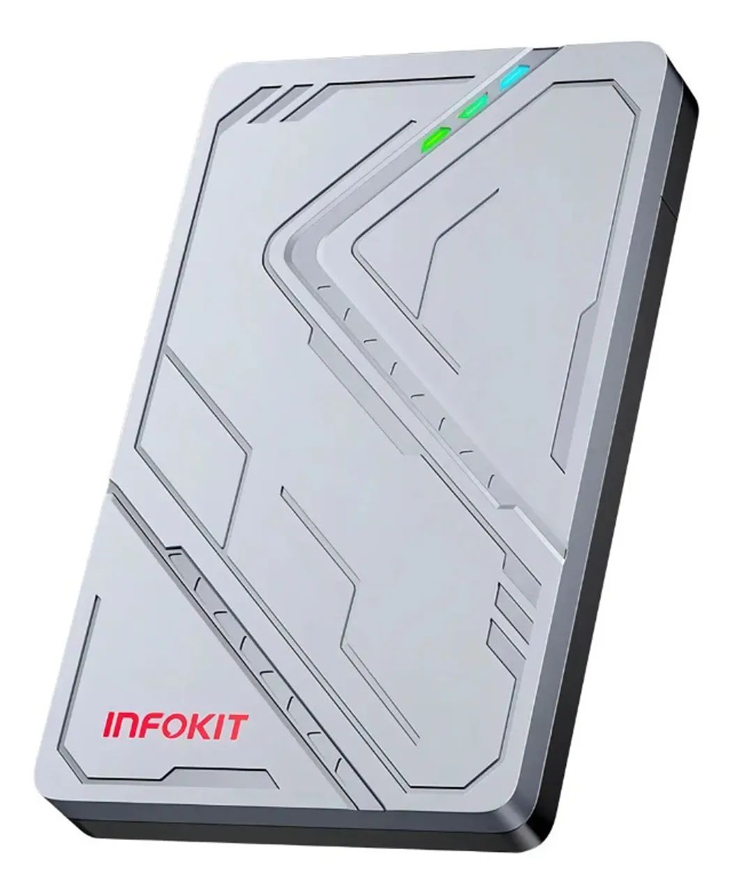 Case para HD 2.5 com USB 3.1 e LED, Cor Prateado - Foto 3
