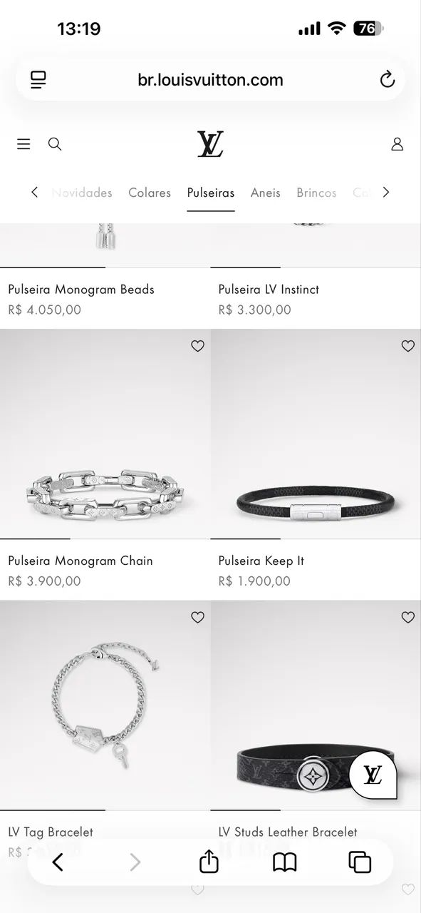 Pulseira masculina LOUIS VUITTON  - Foto 4