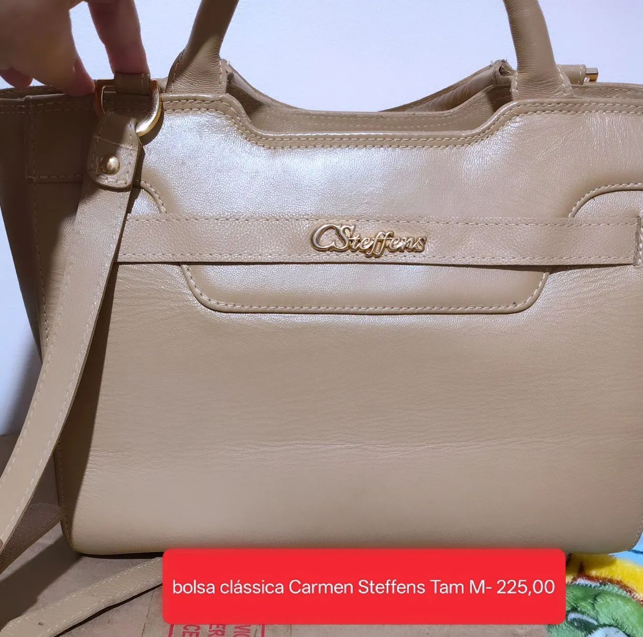 Bolsa Carmem Steffens original couro 