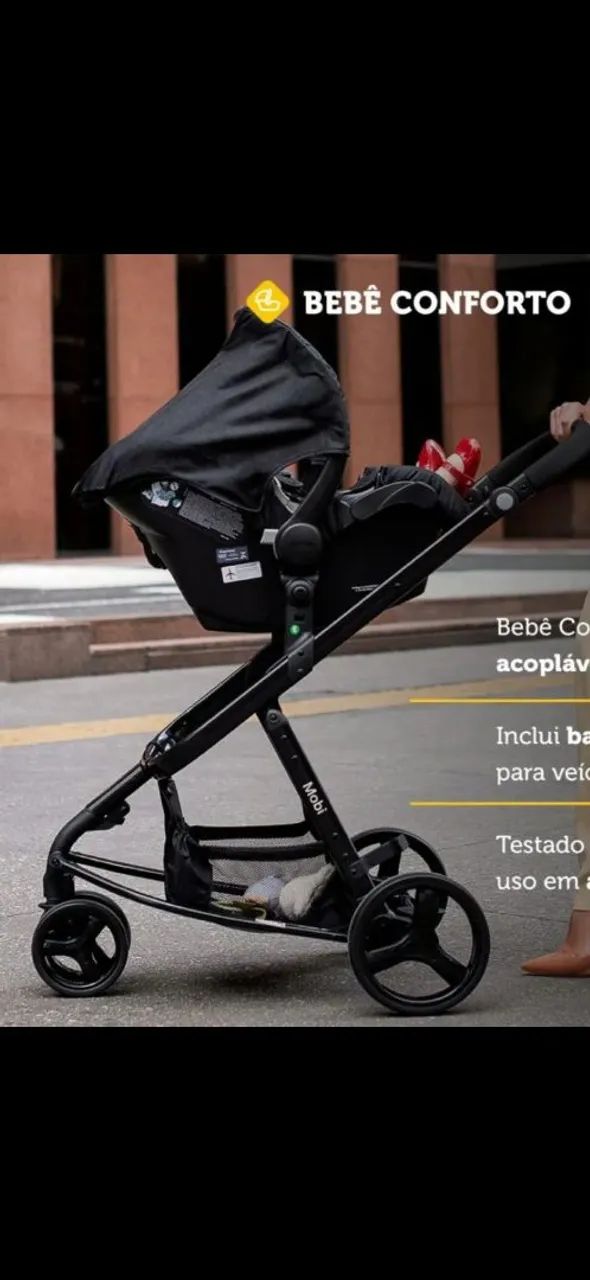 Carrinho com bebê conforto  - Foto 2