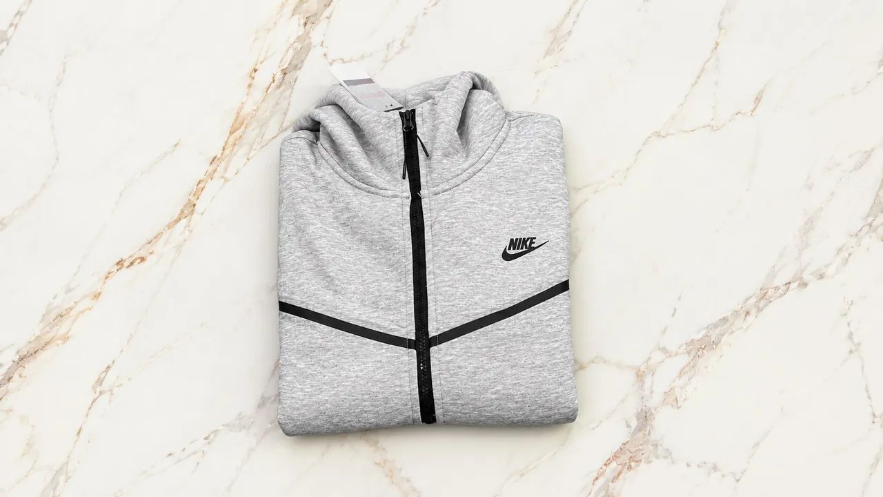 Blusa Nike tech fleece cinza - Foto 3