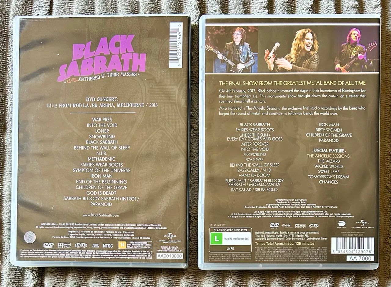 Black Sabbath Lote com 2 DVDs  - Foto 3