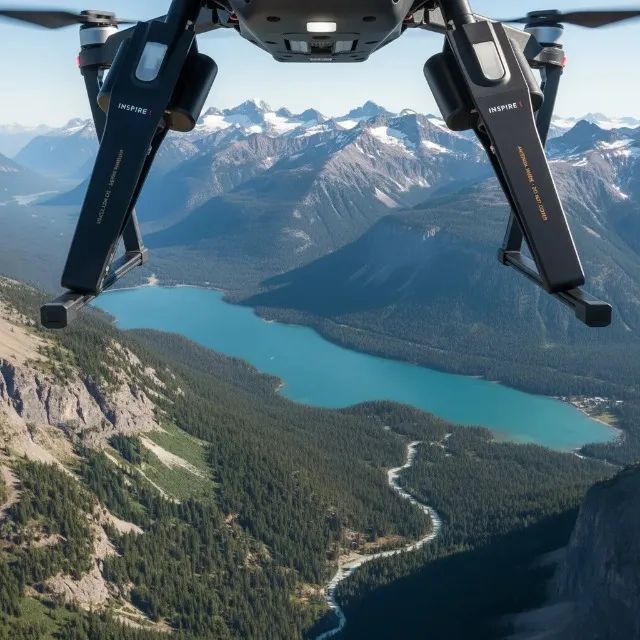 Trem de Pouso DJI Inspire 1 Original com LED e Antena (Usado) - Foto 2