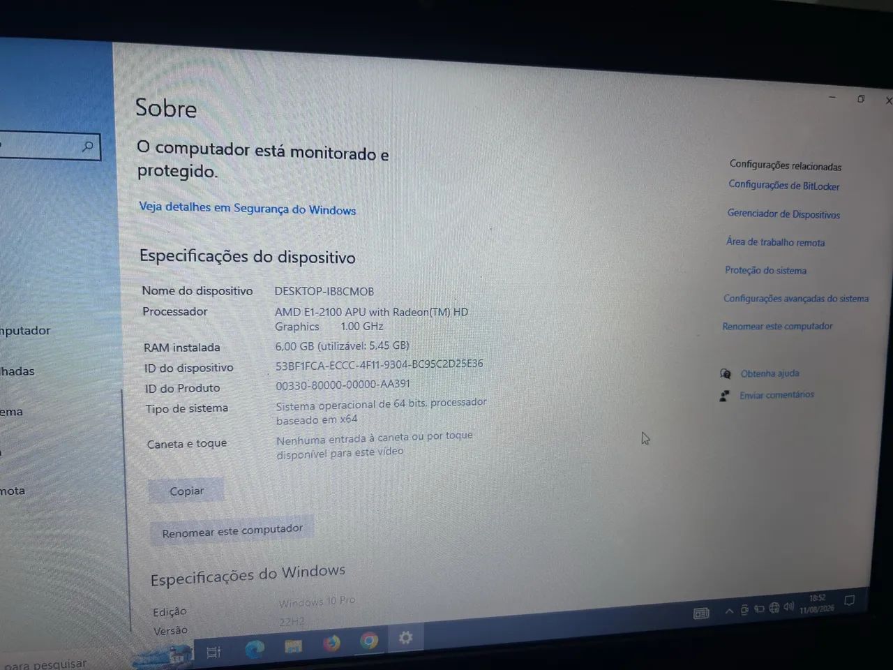 Notebook Lenovo