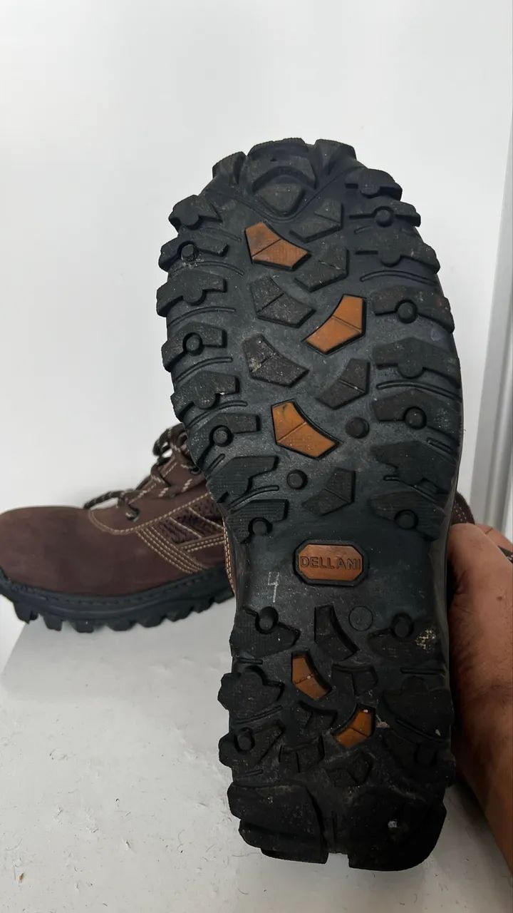 Bota coturno DELLANI nobuck marrom 44 - Foto 2