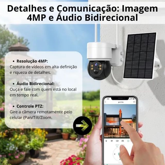 Câmera de Segurança IP Solar It Blue SC-B49 - Câmeras e Filmadoras