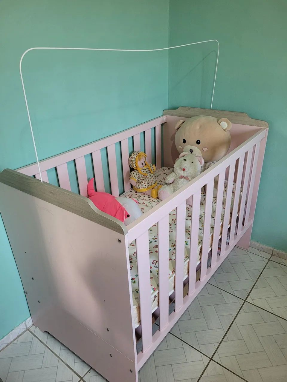 Berço americano rosa - Foto 4
