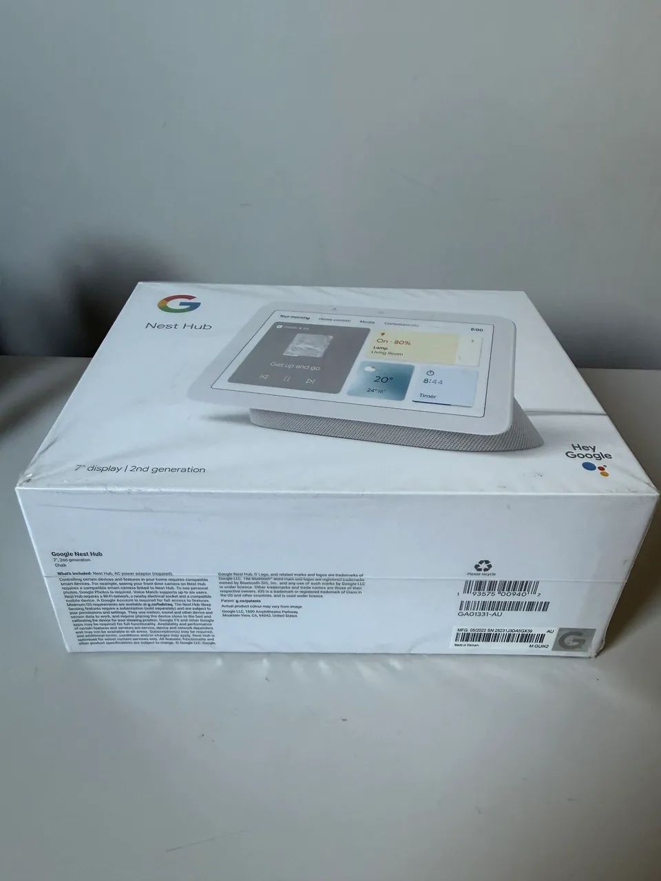 Google Nest Hub 2 Gen, Cor Chalk, Zero - Foto 2