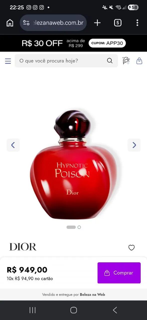 Perfume Dior Hypnotic Poison 100ml tst - Foto 2