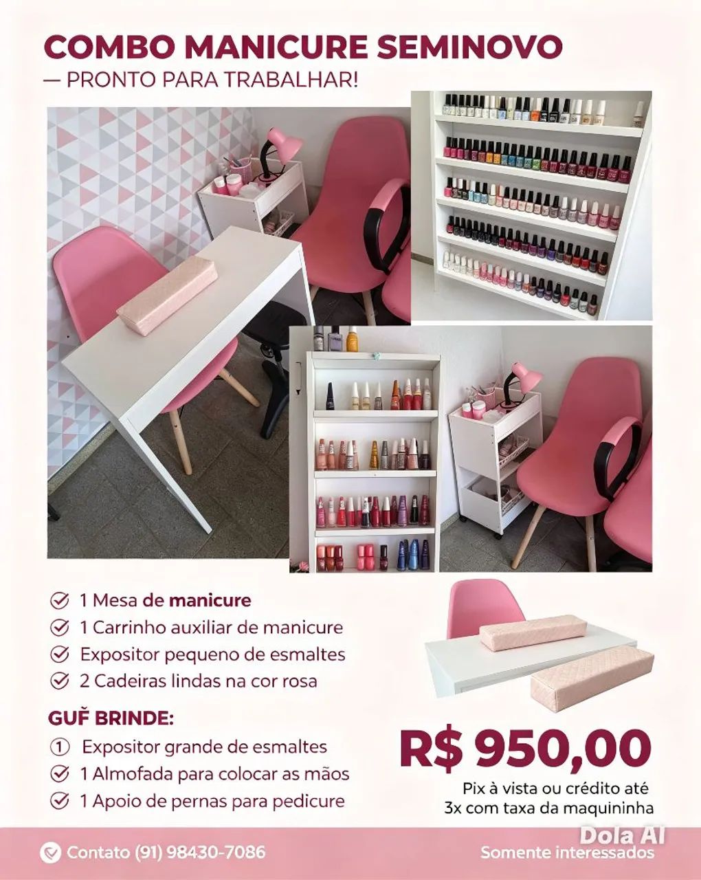 Vendo combo manicure.