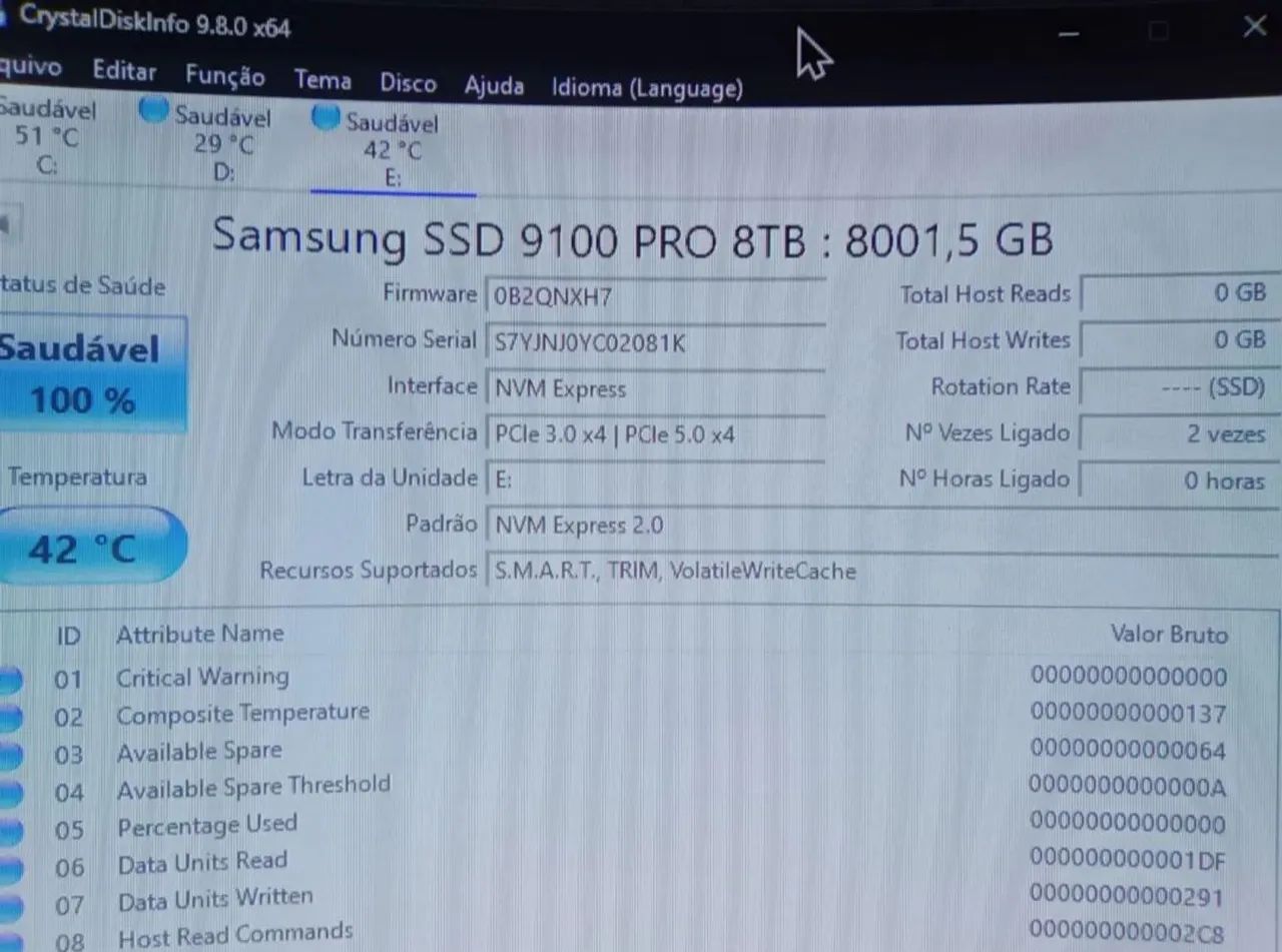 SSD nvme 8tb Samsung 9100 pro PS5 PC e notebook - Foto 4