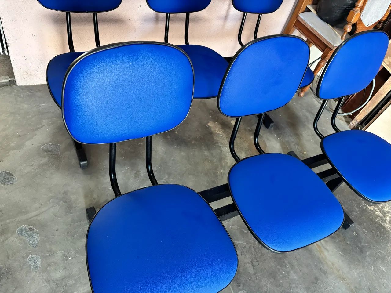 Cadeiras Estofadas Azul  - Foto 3
