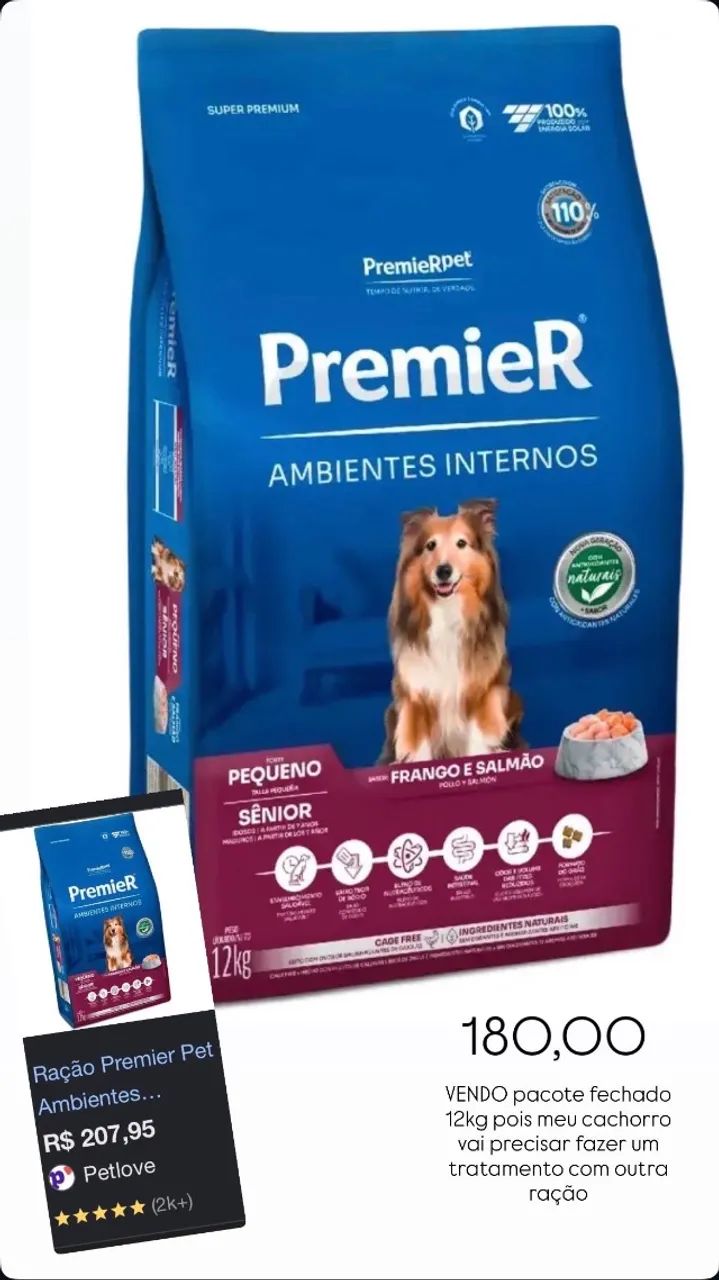 Ração Premier Sênior 