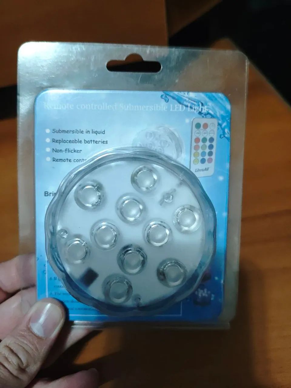 Luminaria RGB a pilha 