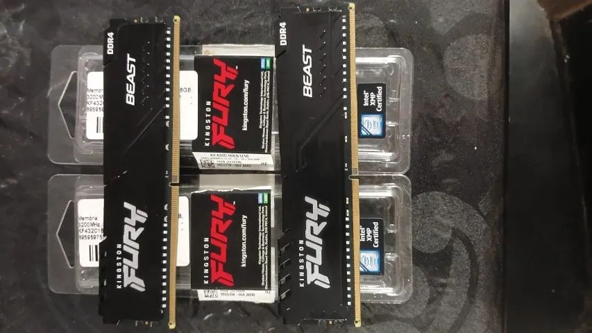Memória RAM 32GB (2x16GB), 3200MT/s, Fury Beast, DDR4 - Foto 4