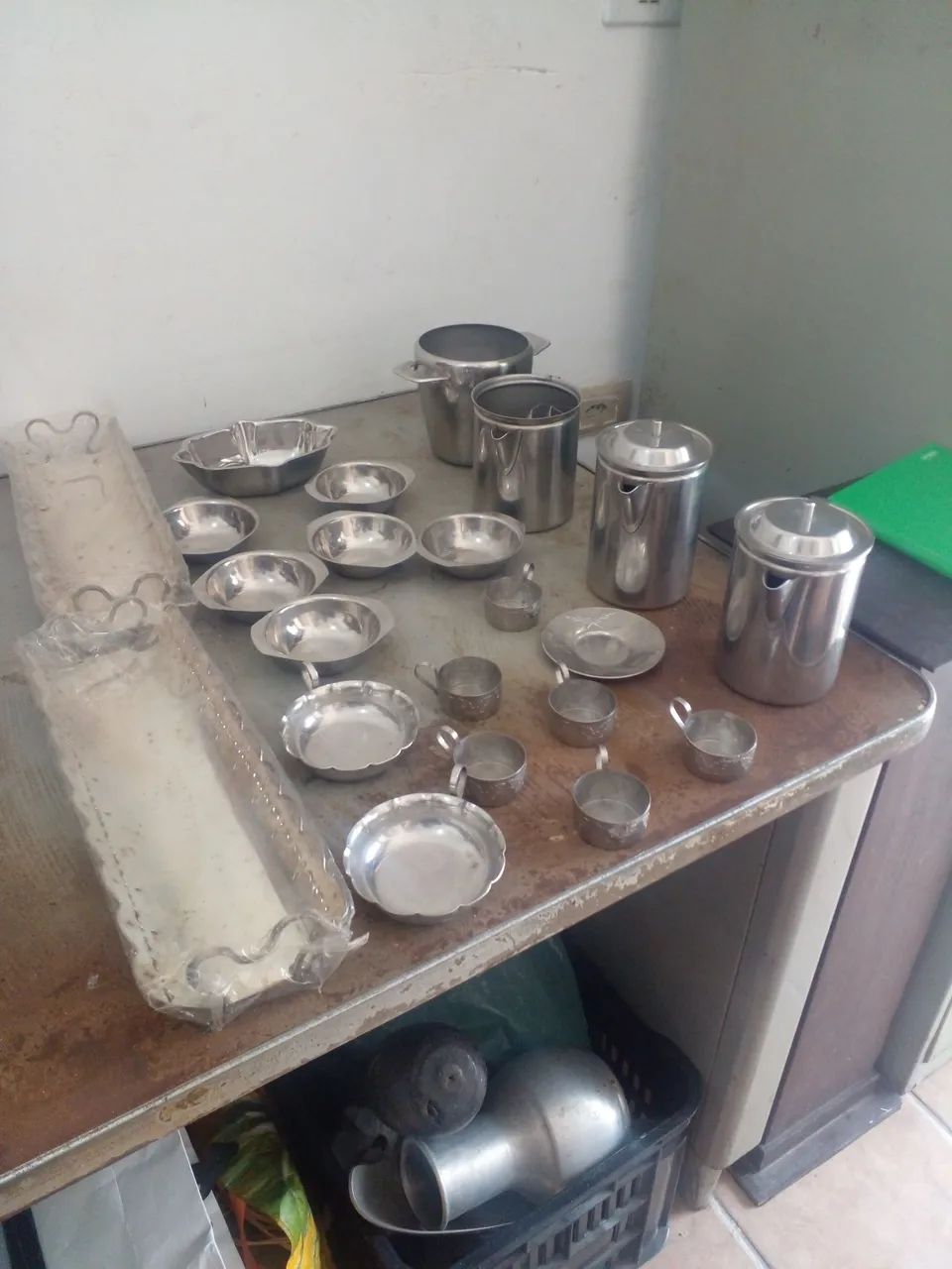 Lote de utensílios prar decoração antiquário 