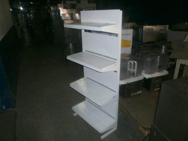 Prateleira de chapa branca - estilo gondola de mercado - Foto 2