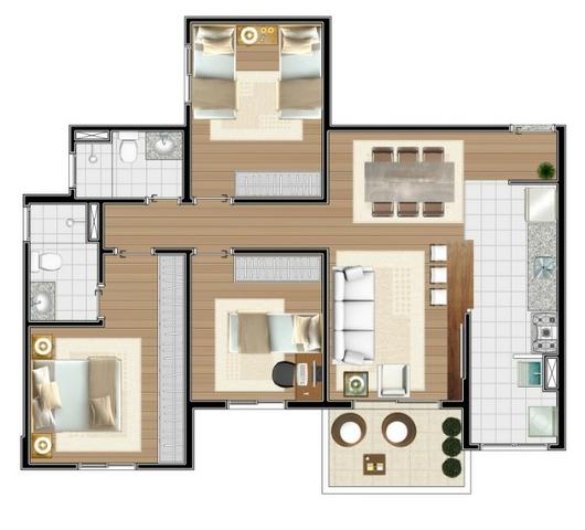 "* Cond das Palmeiras *" - Constr Défa - Apto 02 dorms c/ suíte e varanda - Foto 11