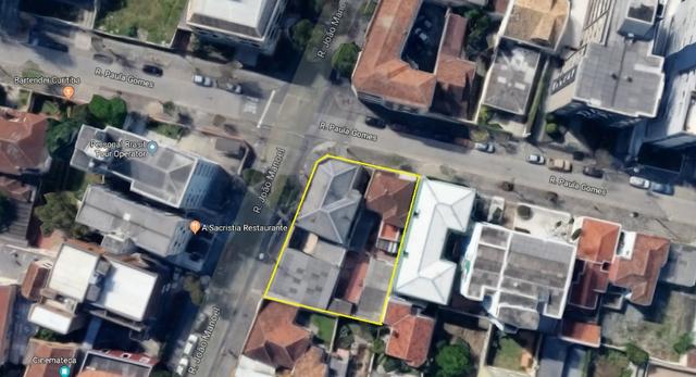 Terreno para venda Rua Paula Gomes (Bairro São Francisco) - Curitiba