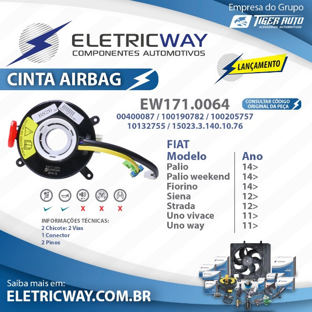 Cintas de Air Bag P/Vários carros EletricWay-  Hilux Corolla Sorento City Etios etc.. - Foto 3