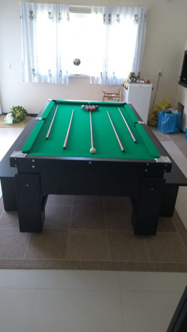 Mesa Gaveta Carlin Cor Preta Tecido Vermelho Mod. CKOV7726