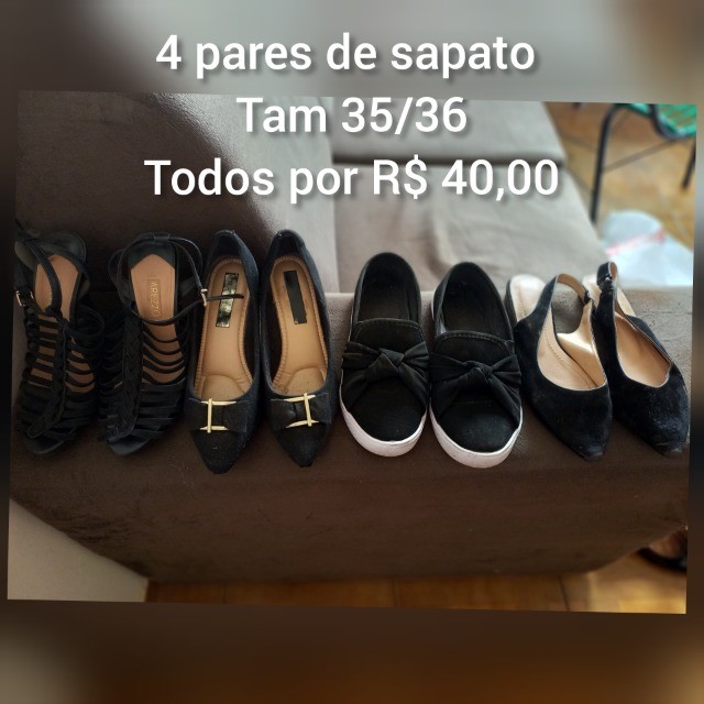 Sapatos 35/36 - Roupas e calçados - Santa Cruz do José Jacques, Ribeirão  Preto 1002629282 | OLX