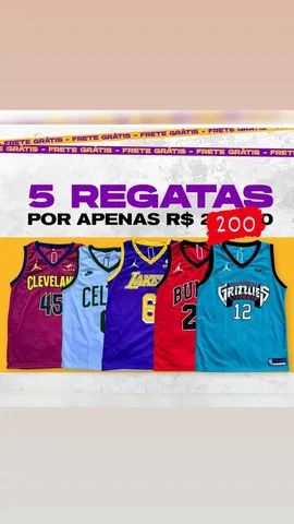 5 Regatas por apenas R$200