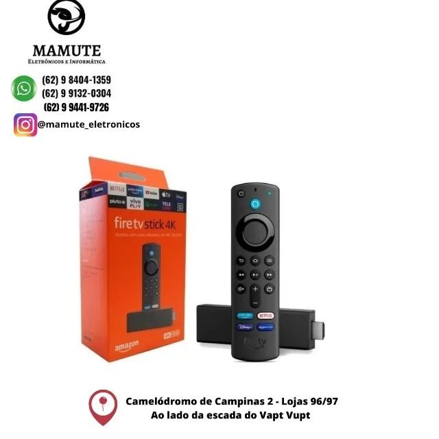 Amazon Fire TV Stick 4K com Controle Remoto por Voz com Alexa