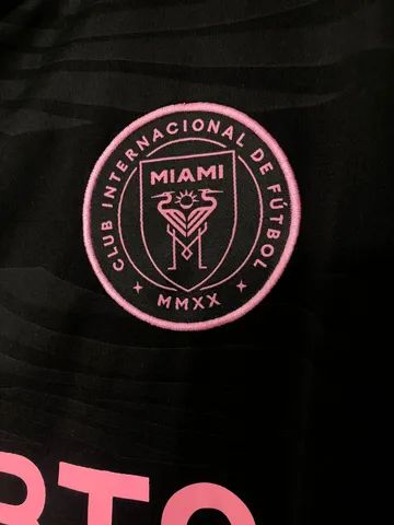 Camisa Inter Miami Preta #10 Messi tam. G (nova) - ENTREGA GRÁTIS - Foto 2