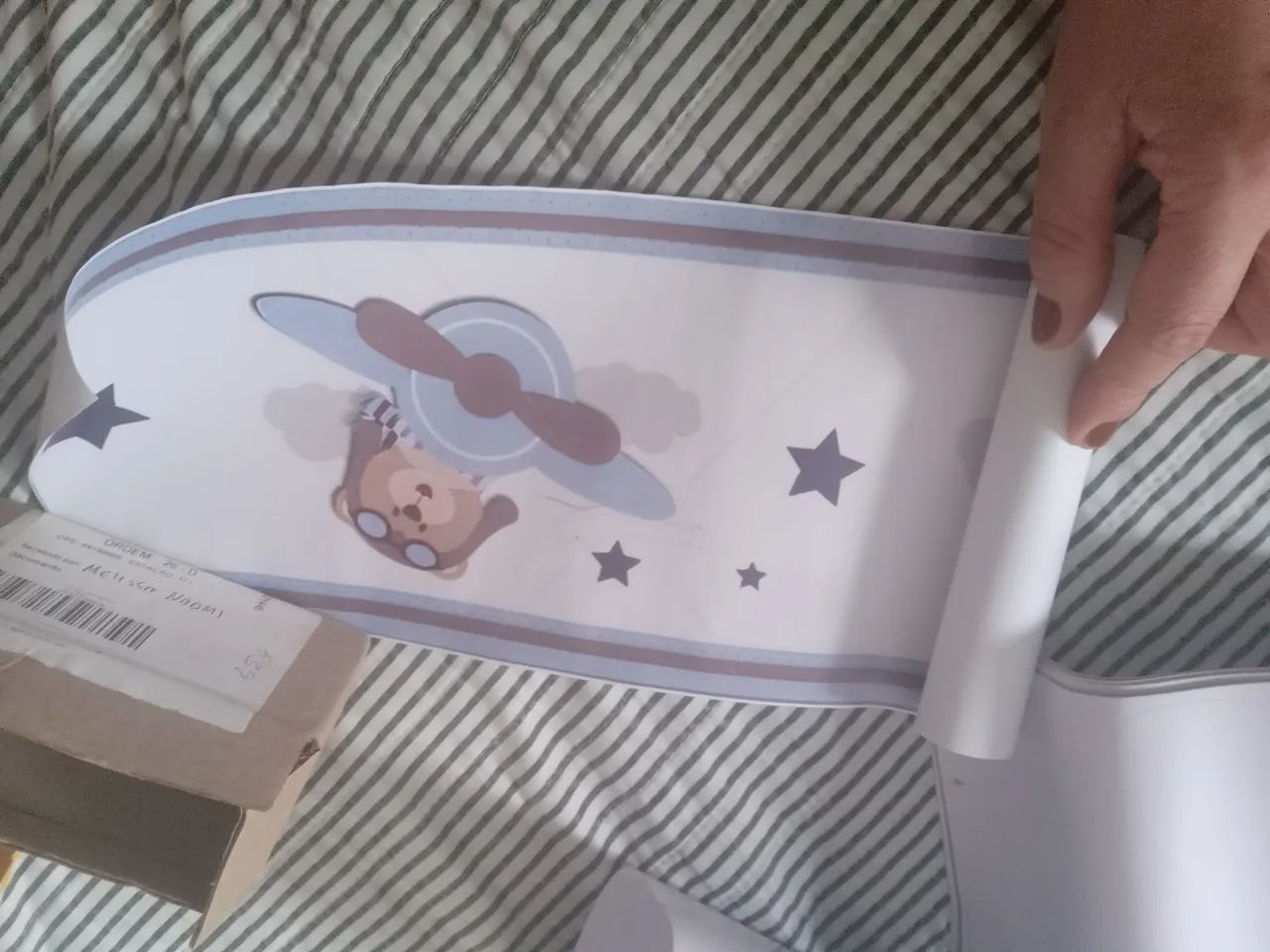 Kit de decoração de quarto ursinho aviador - Foto 6