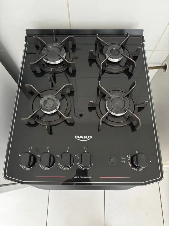 Fogão 4 Bocas Dako Magister - Preto - Foto 4