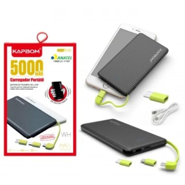Carregador Portátil 5000mAh KA-952 - Kapbom 009622