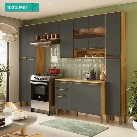 Cozinha Napoli  05pçs 100% MDF Rio Doce  (Nova) - Foto 4