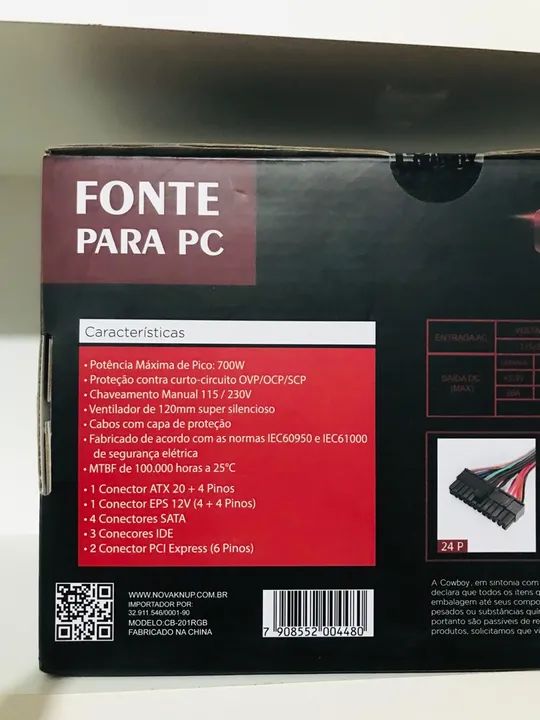 Fonte para Pc Gamer 700w - Foto 4