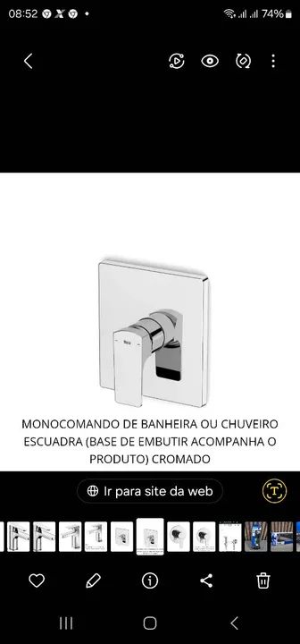Monocomando Escuadra Roca . - Foto 2