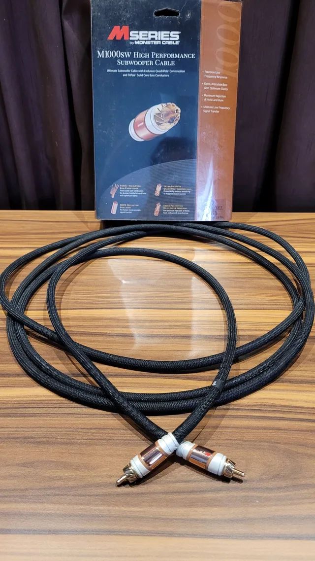 Monster m1000 hot sale subwoofer cable