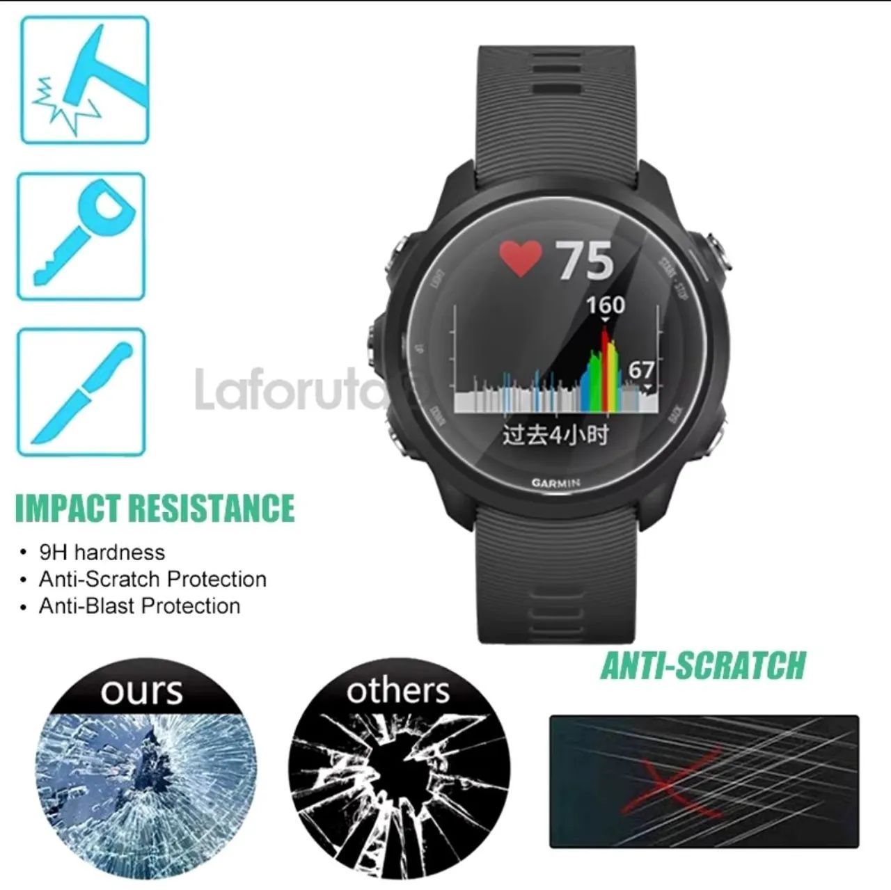 Pelicula de vidro garmin 245 - Foto 3