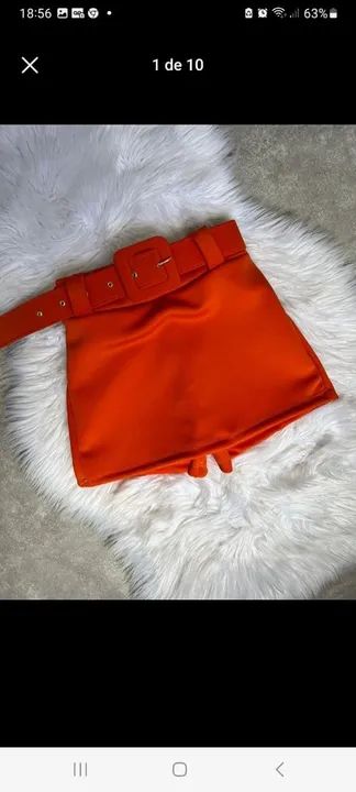 Short Saia  com cinto - Foto 2