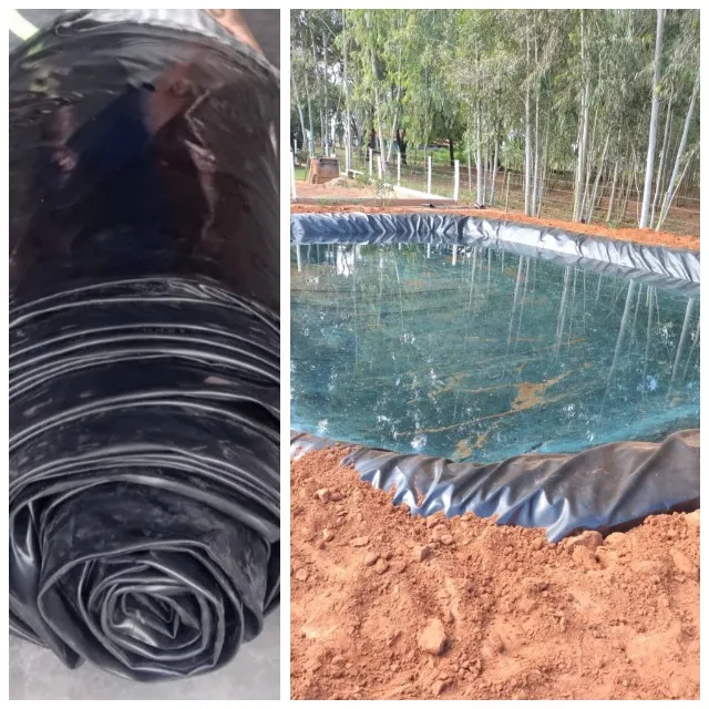 Geomembrana 800 micras Lona Preta Decoração e Vedação de Lagos/Coberturas 9x10