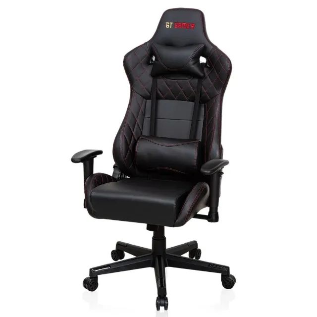 Cadeira Gamer Reclinável GT Black com Almofadas de Pescoço e Lombar | GT Gamer - WZetta