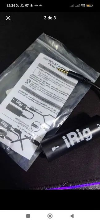 IRIG Interface para instrumentos musicais